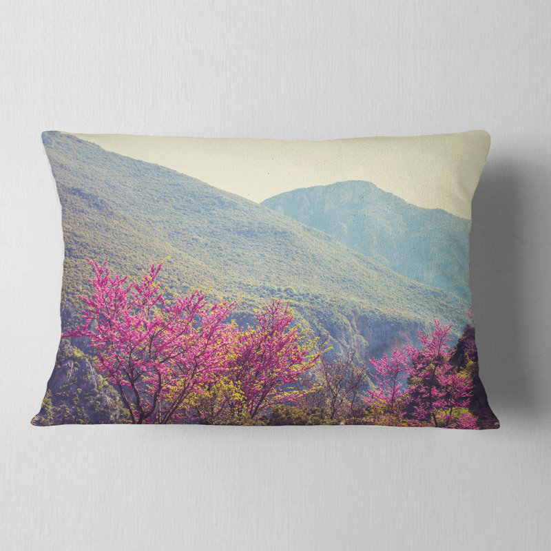 Coussin lombaire floral fleur