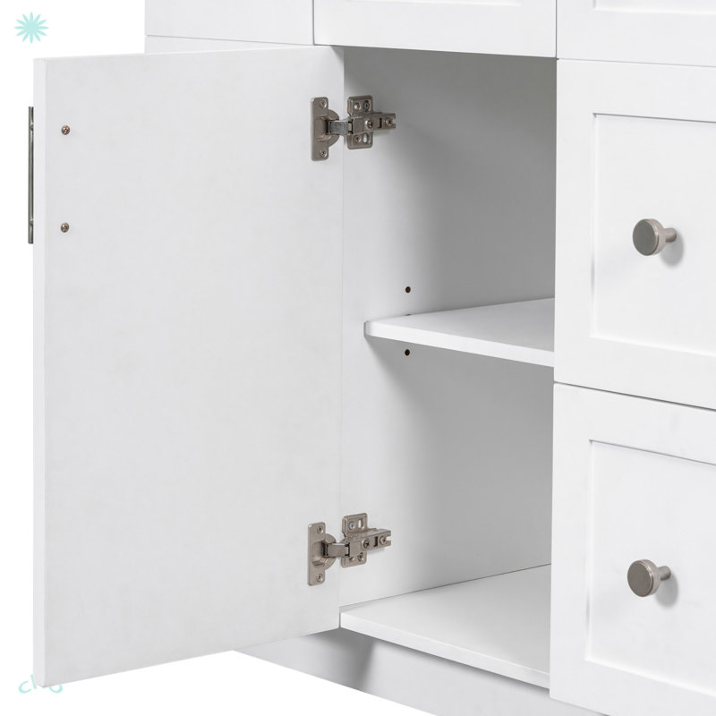 Meuble-lavabo blanc 36 po (lavabo non inclus)