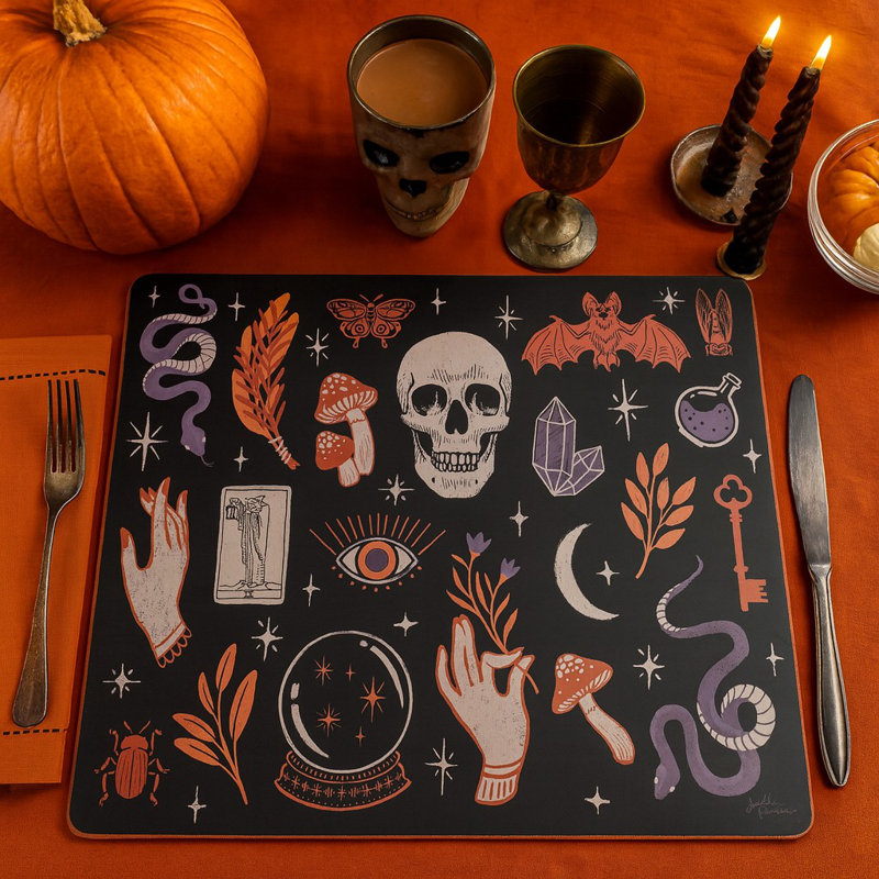 Ensemble de 6 napperons d'Halloween