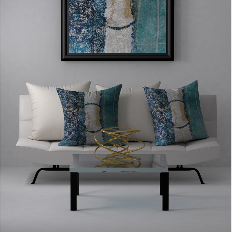 Housse de coussin carrée/insert, 18 po x 18 po