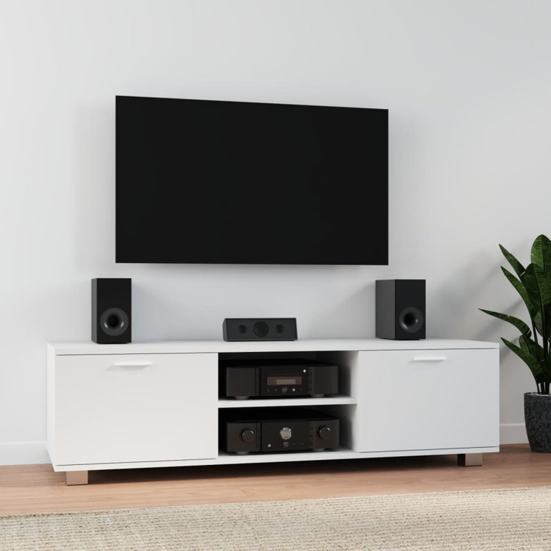 Aspen Hill TV Stand, White, 140 cm