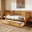 Traditional Style Rattan   Daybed With 2 Drawers For Limited Space