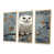 Toile naturelle avec cadre flottant