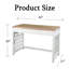 Bureau moderne et minimaliste avec tiroir, pieds de style treillis, robuste et durable