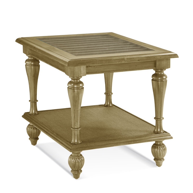 Grand View End Table, Brass