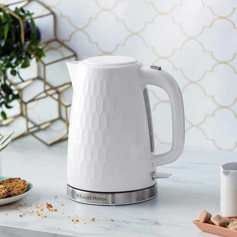 Honeycomb Rapid Boil 1.7L Kettle, White
