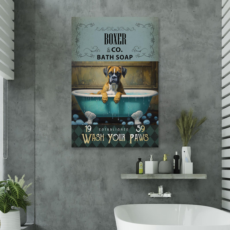 «Boxer Bath Soap On Canvas», impression, H 20 po x l 16 po x P 1,25 po