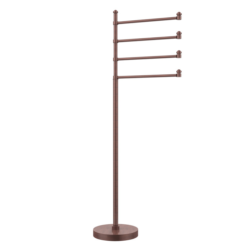 Porte-serviettes sur pied 4 accoudoirs Southbeach, Cuivre antique