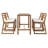 5-Piece Rustic Patio Bar Set