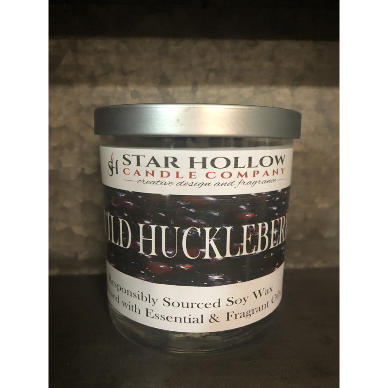 Wild Huckleberry Scented Jar Candle, 3.25" H x 2.75" W x 2.75" D