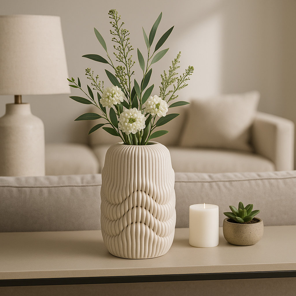 Alaina 14" Providence 3D Printed Vase, 12" H x 8" W x 8" D