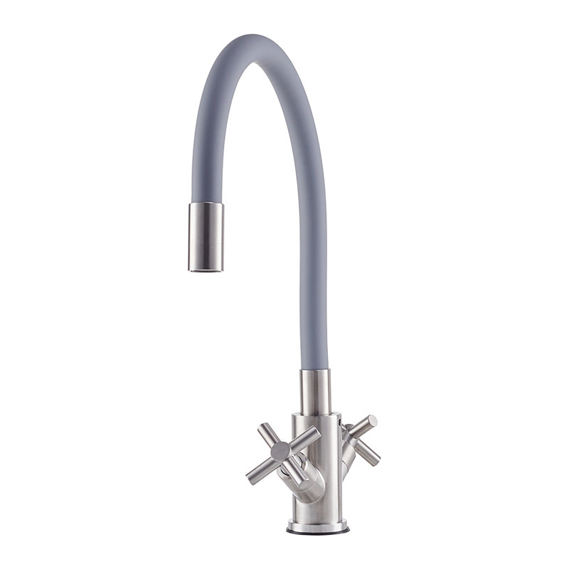 17 Stories Pull Down Kitchen Faucet, Gray