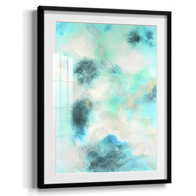 Dwaipayan Blue Shift I, peinture sur toile encadrée