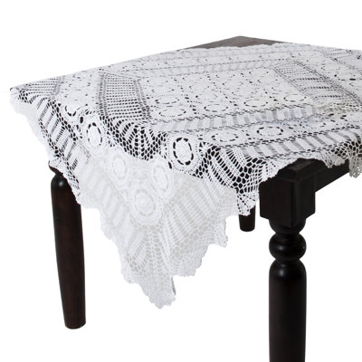 Nappe en coton faite à la main en dentelle Medallion