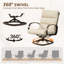 Chaise berçante pivotante avec 2 repose-pieds 3 pièces-1890269250-1905293985