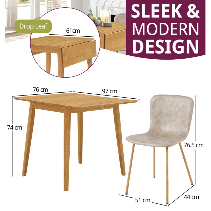 Langdon 4 - Person Drop Leaf Dining Set