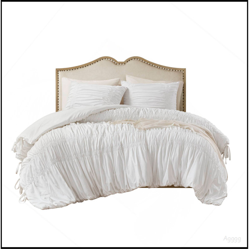 2PCS Twin/Twin XL Comforter Set, White