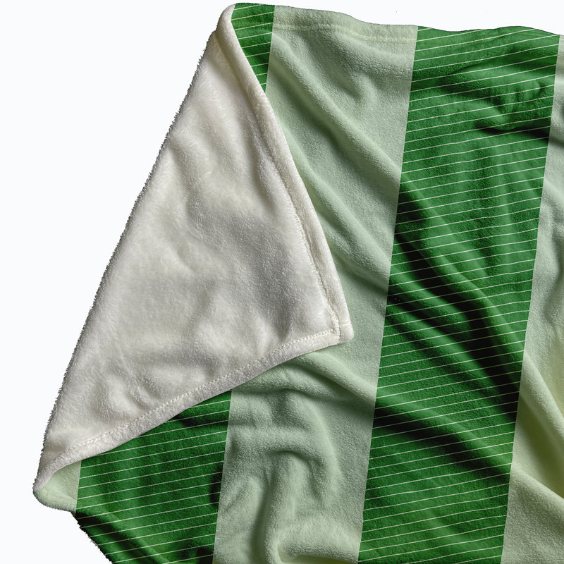 House Plain Weave / Muslin Throw Blanket, Green
