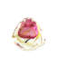 Toulose European Art Glass Vase Ruby