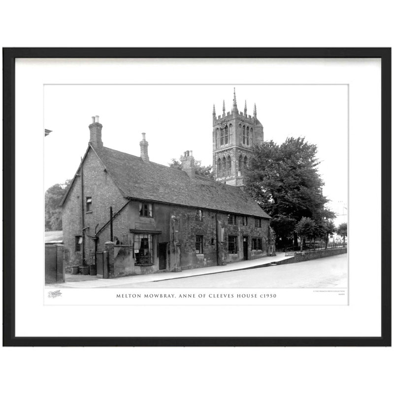 Melton Mowbray, Anne Of Cleeves House C1950 - Single Picture Frame Print, 63.3cm H x 83.5cm W x 2.3cm D