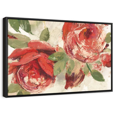 June Roses Ivory Canvas Print