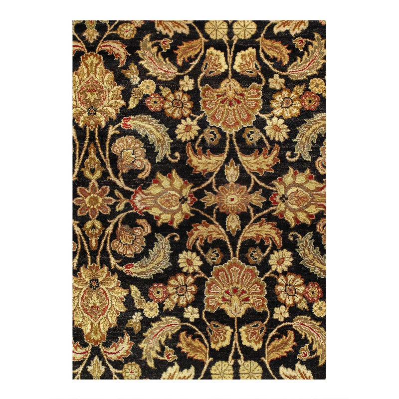 Oriental Area Rug in Black