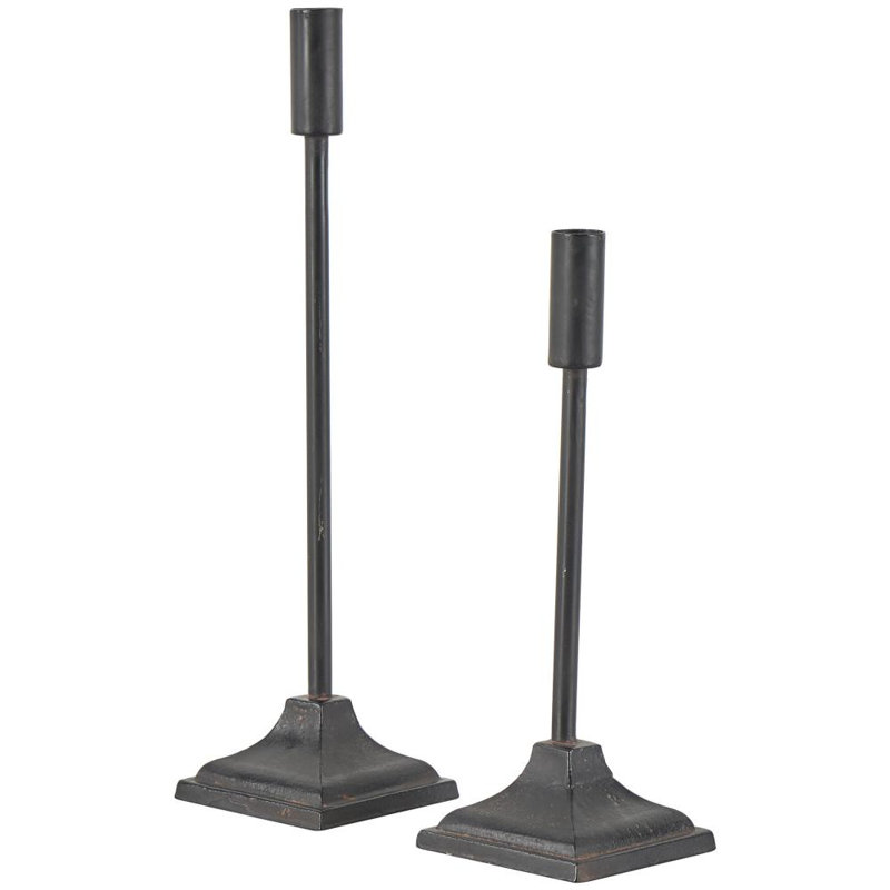 Laqueita 15.4'' H Iron Tabletop Candlestick