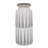 Ceramic Decorative White Vase with Triangle Patterns-1062644465