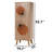 24 Pairs Solid Wood Legs And Handles Shoe Storage Cabinet