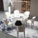 Ryding Modern Round Sintered Stone Dining Table with Rotating Tray
