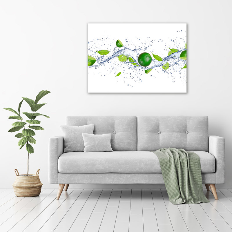 Limes And Water - Wrapped Canvas Print