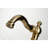 Kingston Brass American Classic Two-Handle 3-Hole Deck Mount Widespread Bathroom Faucet with Pop-Up Drain-39115045