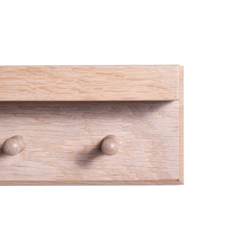 Hopley Solid Wood 6 - Hook Wall Mounted Coat Rack, Whitewash