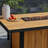 Bodhi 73" Rectangle Teak Dining Fire Table With Hidden Propane Tank Storage by Real Flame