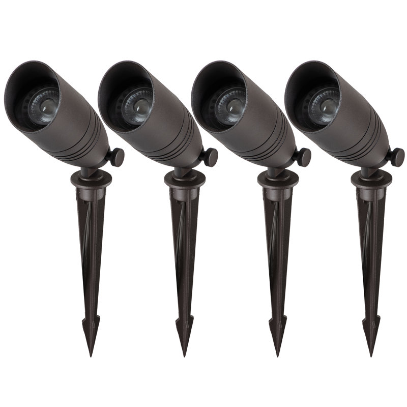 Dark Bronze Low Voltage Outdoor Landscape Spot Light Pack
