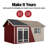 Scarsdale Wood Storage Shed, 10 ft. W x 16 ft. D, With Floor (Professional Installation Included)-123493613-113449476-123493612