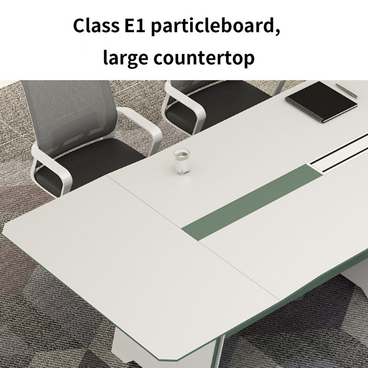 Ebern Designs Devontre White Rectangular Table