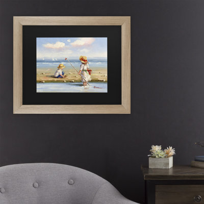 «At the Beach III», reproduction de peinture acrylique sur toile