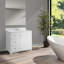 Dessus de meuble-lavabo en marbre de culture 31 po avec dosseret, ensemble amélioré-977209417