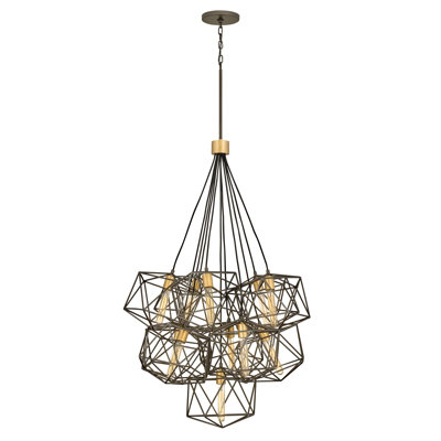 Lustre géométrique à plusieurs niveaux 11 lumières Astrid
