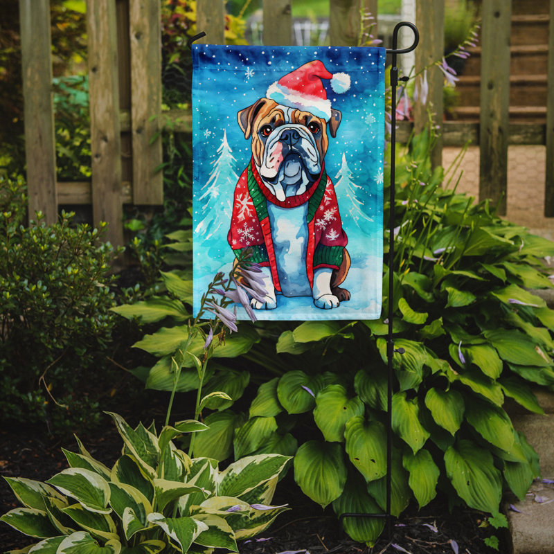 Drapeau de jardin en polyester à 2 faces, H 15,5 po x l 11,25 po