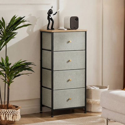 Commode de rangement 4 tiroirs Enegess