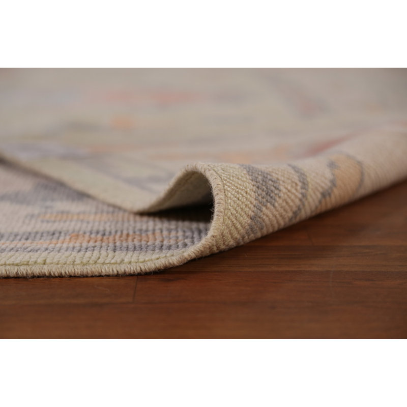 Tapis turc vert Oushak 9x11