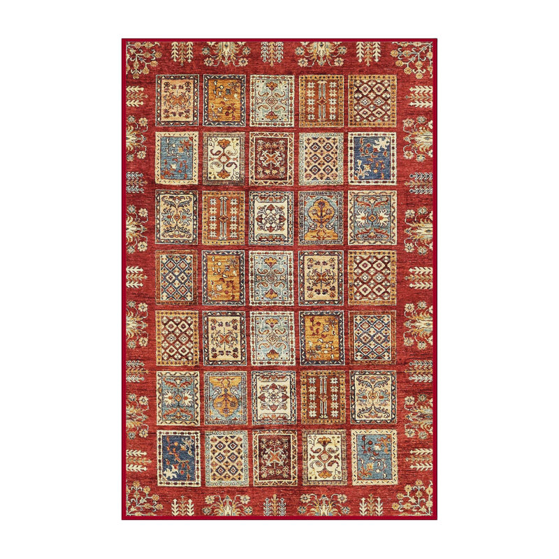 Abstract Indoor Rug, Rectangle 7' x 10'