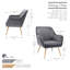 41.4cm H Velvet Upholstered Armchair-572470021