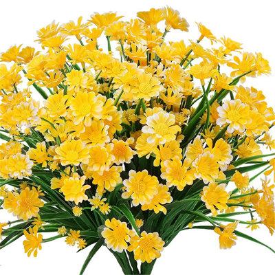  Fleurs artificielles artificielles pour la décoration intérieure 1 paquet de fleurs simulées, de fleurs artificielles, de marguerites et de chrysanthèmes pour la décoration intérieure