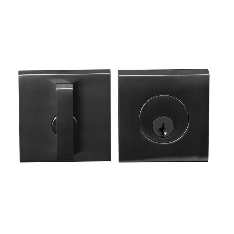 Single Cylinder Deadbolt, Satin Black