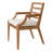 Hera Solid Wood Outdoor Dining Armchair with Cushions