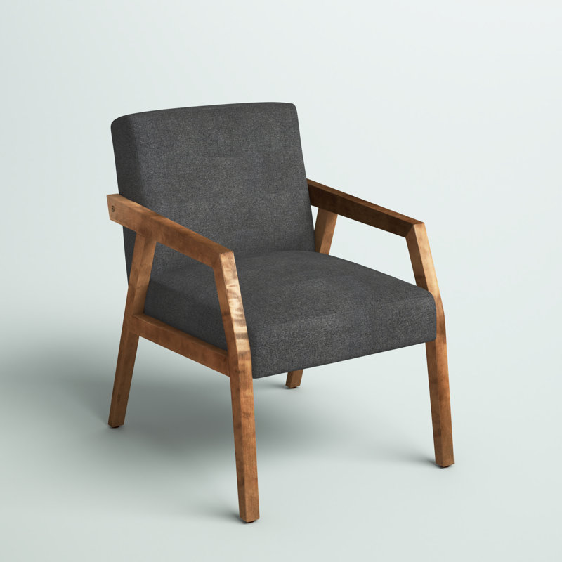 Parada Upholstered Armchair, Gray Polyester