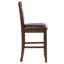 Chaise de comptoir rembourrée (ensemble de 2)